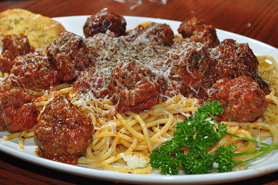 spaghetti with meatballs