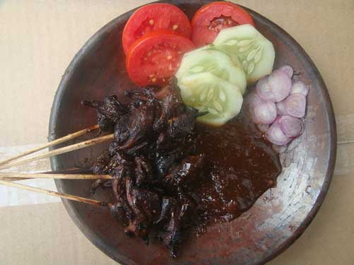 sparrow satay - Traditional Indonesia dish
