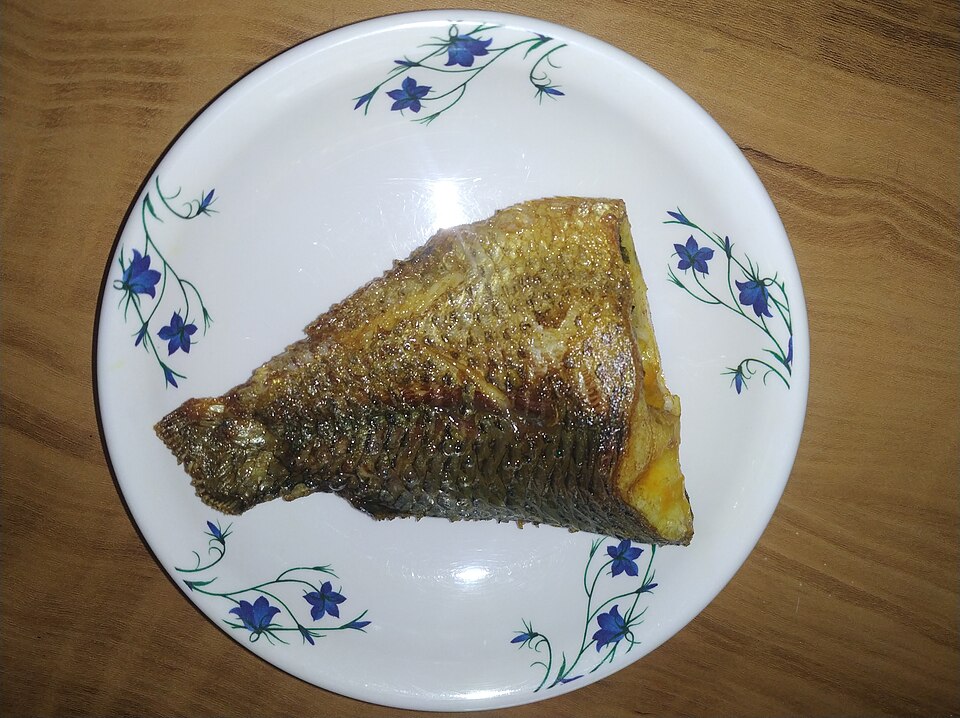 Telapia machh bhaja - Traditional India dish