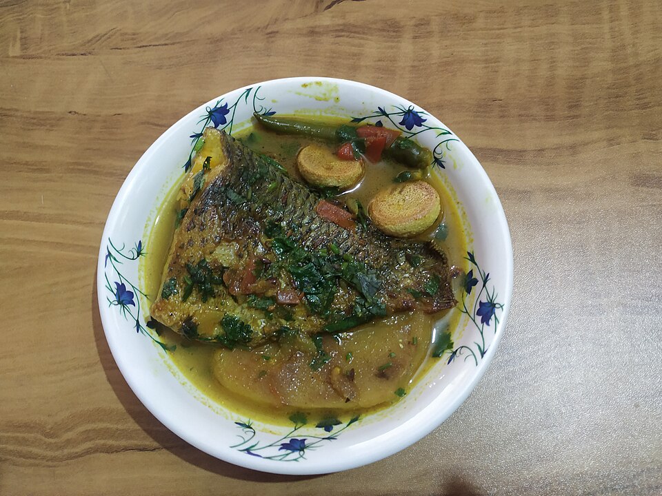 Telapia machher jhol - Traditional India dish