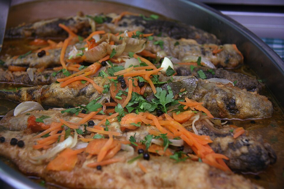 Trucha escabechada - Traditional Spain dish