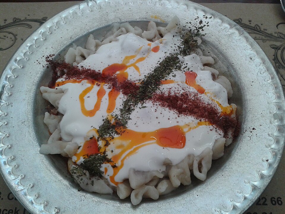 Turkish mantı - Traditional Türkiye dish