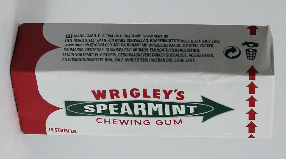 Wrigley's Spearmint - Traditional United States of America dish