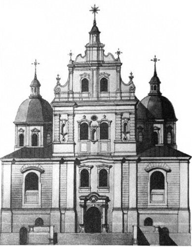 Месца размяшчэння касцёла Святога Томаша Аквінскага